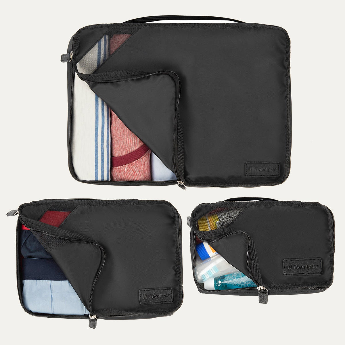 Travelpro Essentials 3 Pack Packing Cube Set (S / M / L)
