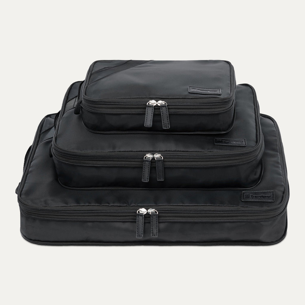 Travelpro Essentials 3 Pack Expandable / Compressible Packing Cube Set (M / L / XL)